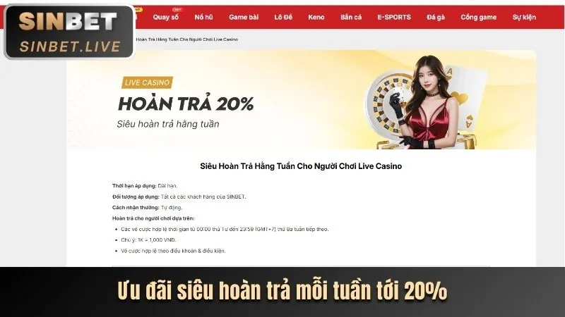 Thưởng nạp lại hàng ngày và hoàn trả